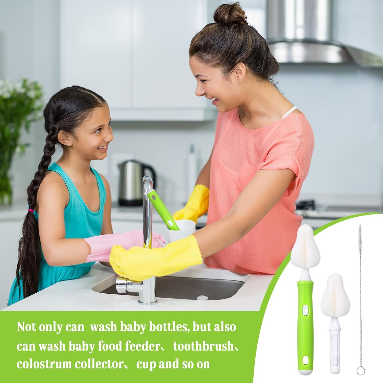 Juego de Cepillos para Biberones Willinglong 22 Pcs - 12 Cabezas