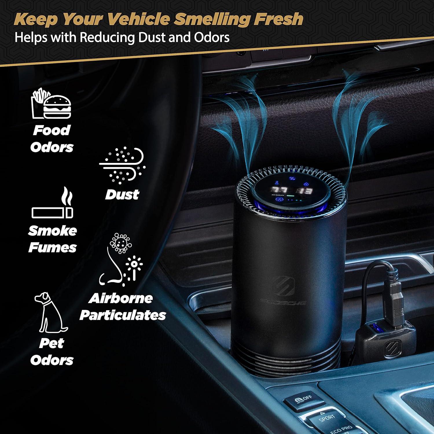 Purificador de Aire HEPA Scosche AFP-SP Portátil para Vehículo