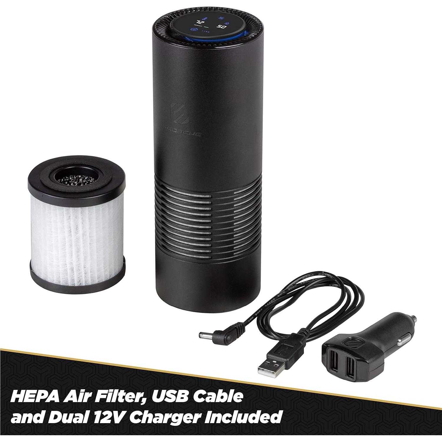 Purificador de Aire HEPA Scosche AFP-SP Portátil para Vehículo