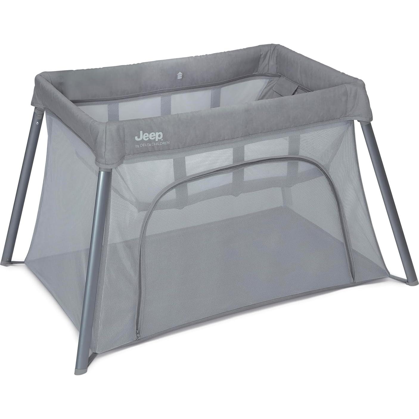 Cuna de viaje y moisés compacto Jeep Horizon 2 en 1 Gris