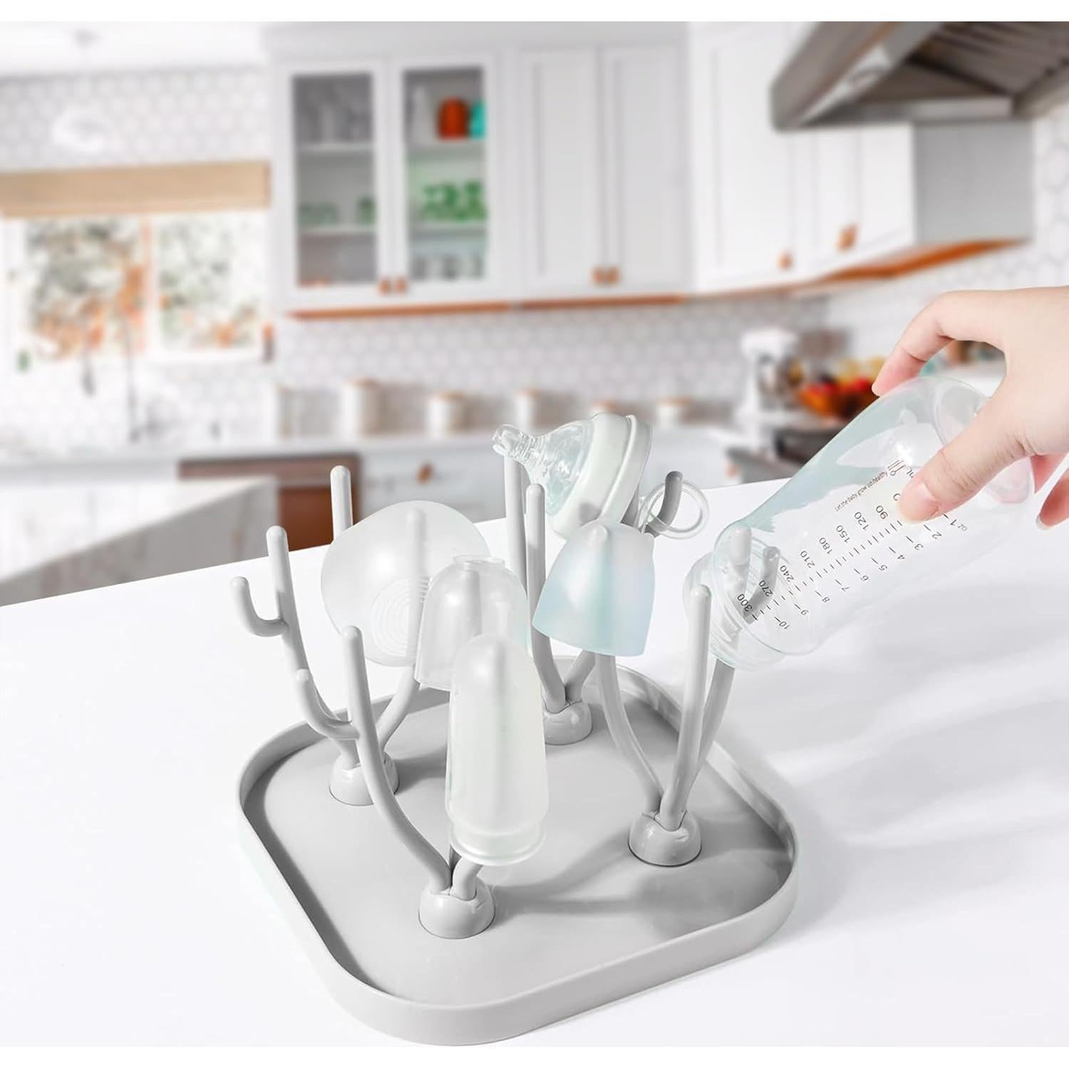 Soporte para Secar Biberones Lulyboo, 16 Biberones, Drenaje Eficiente