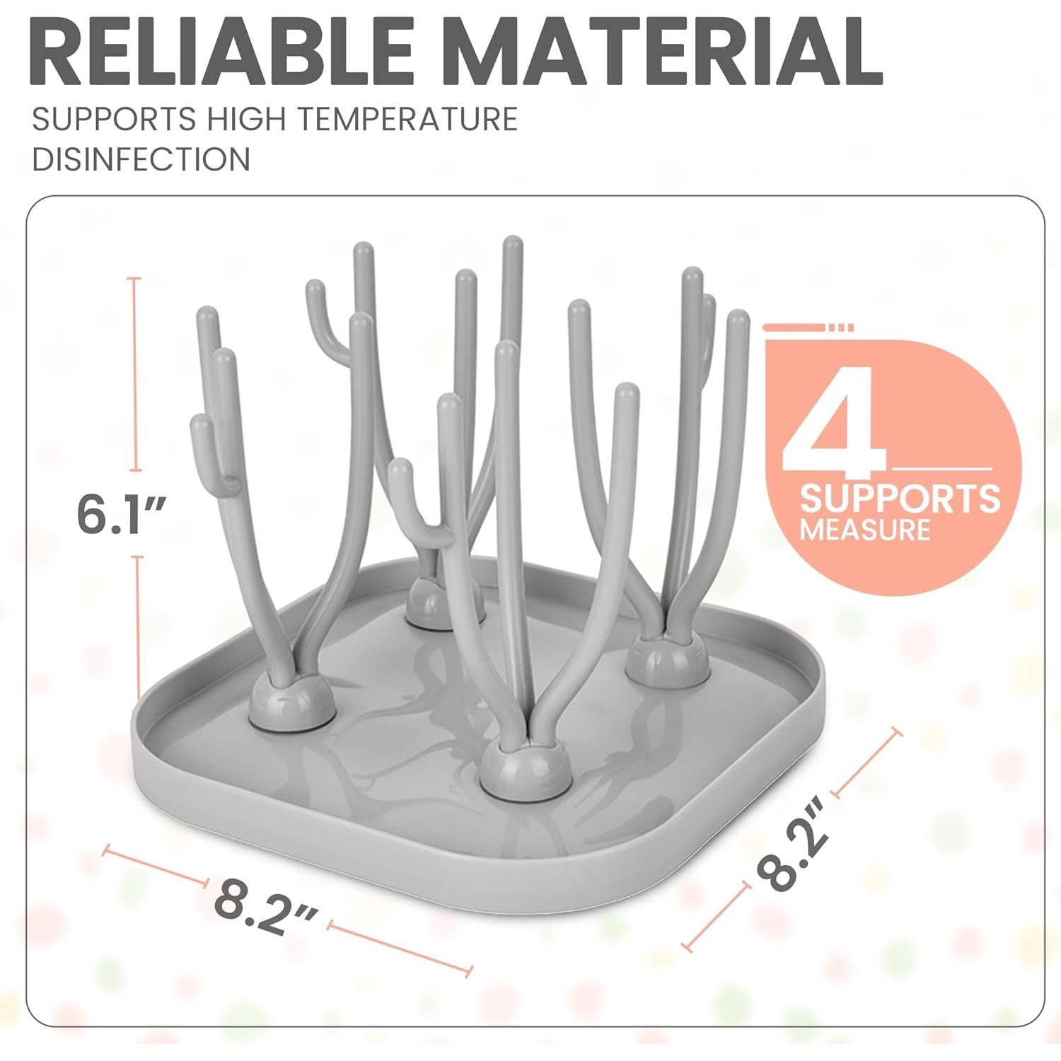 Soporte para Secar Biberones Lulyboo, 16 Biberones, Drenaje Eficiente