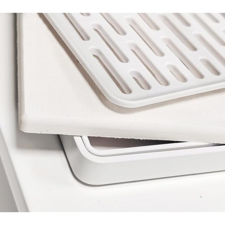 Selegna Baby Bottle & Dish Dryer - Space Saving Narrow Two Tier Tower Over Sink Instant Dry Rack (Black)