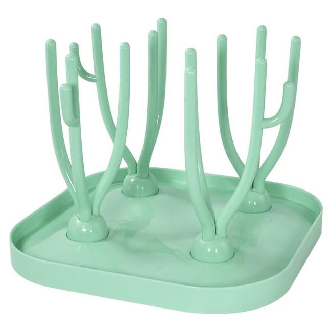 Soporte de Secado AGH para 12 Mini Vasos Verde Plegable