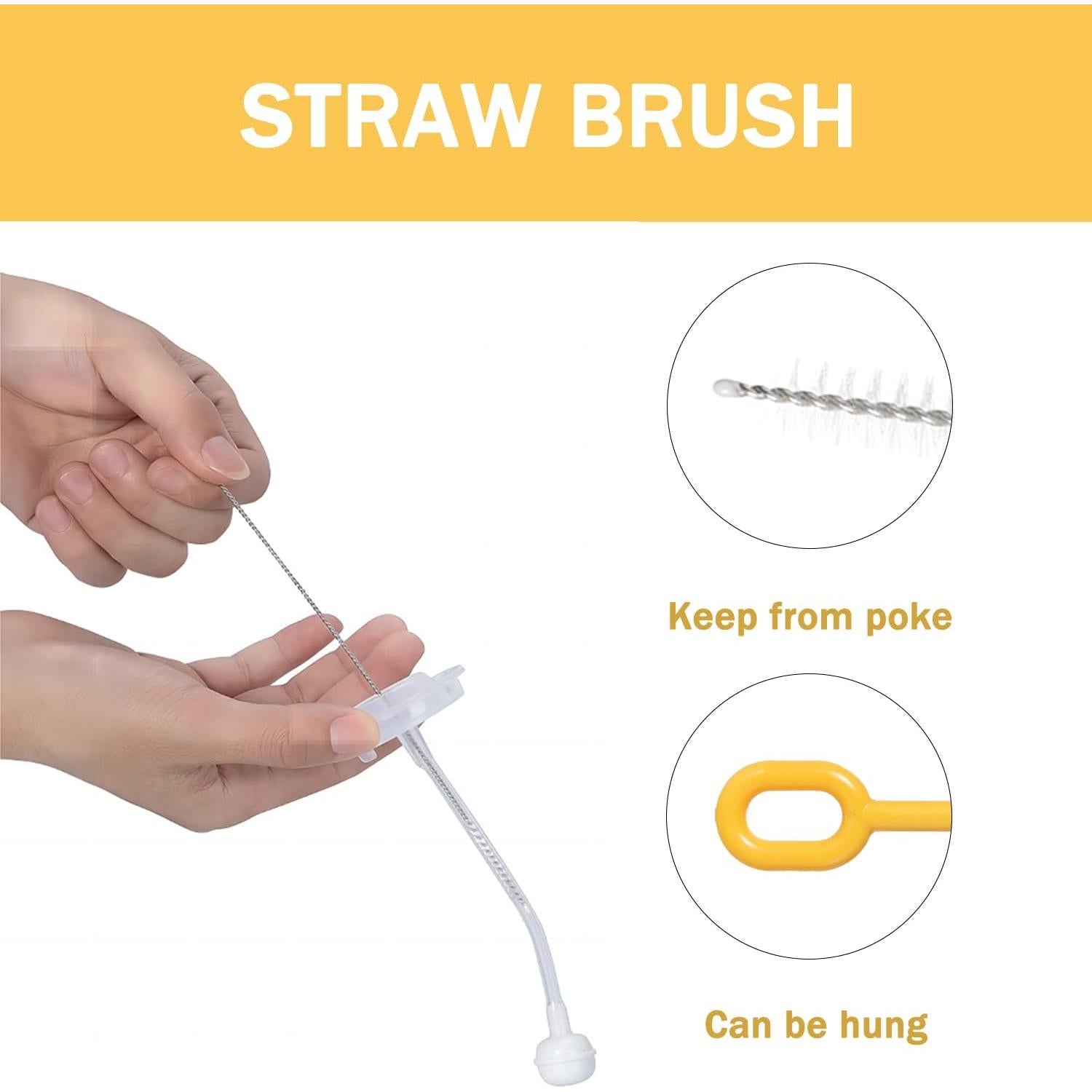 Kit Limpiador de Botellas 6 en 1 Anivona - Libre de BPA