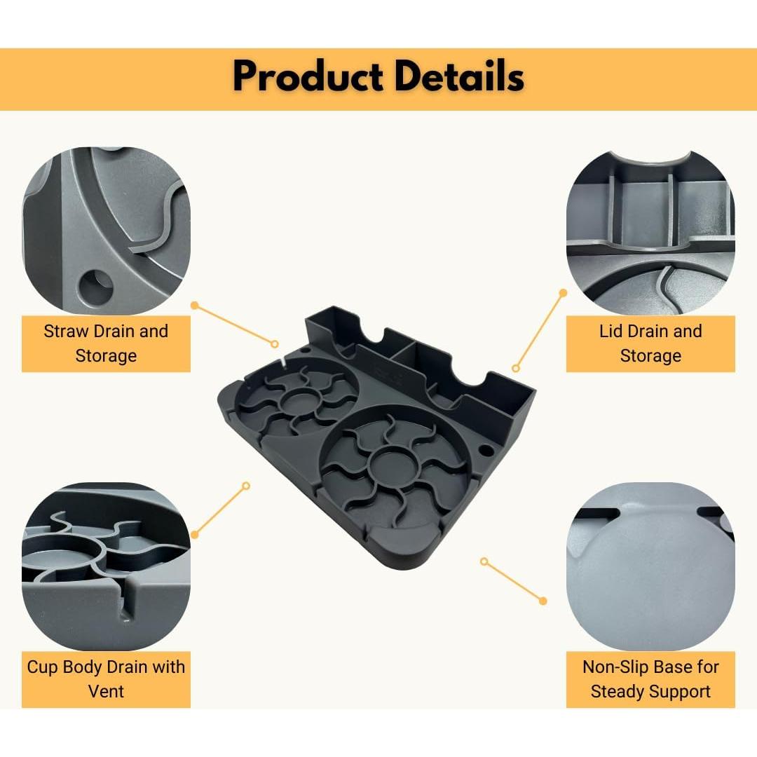 Soporte de Secado para Vasos ianni de Silicona 20.8x14.5cm