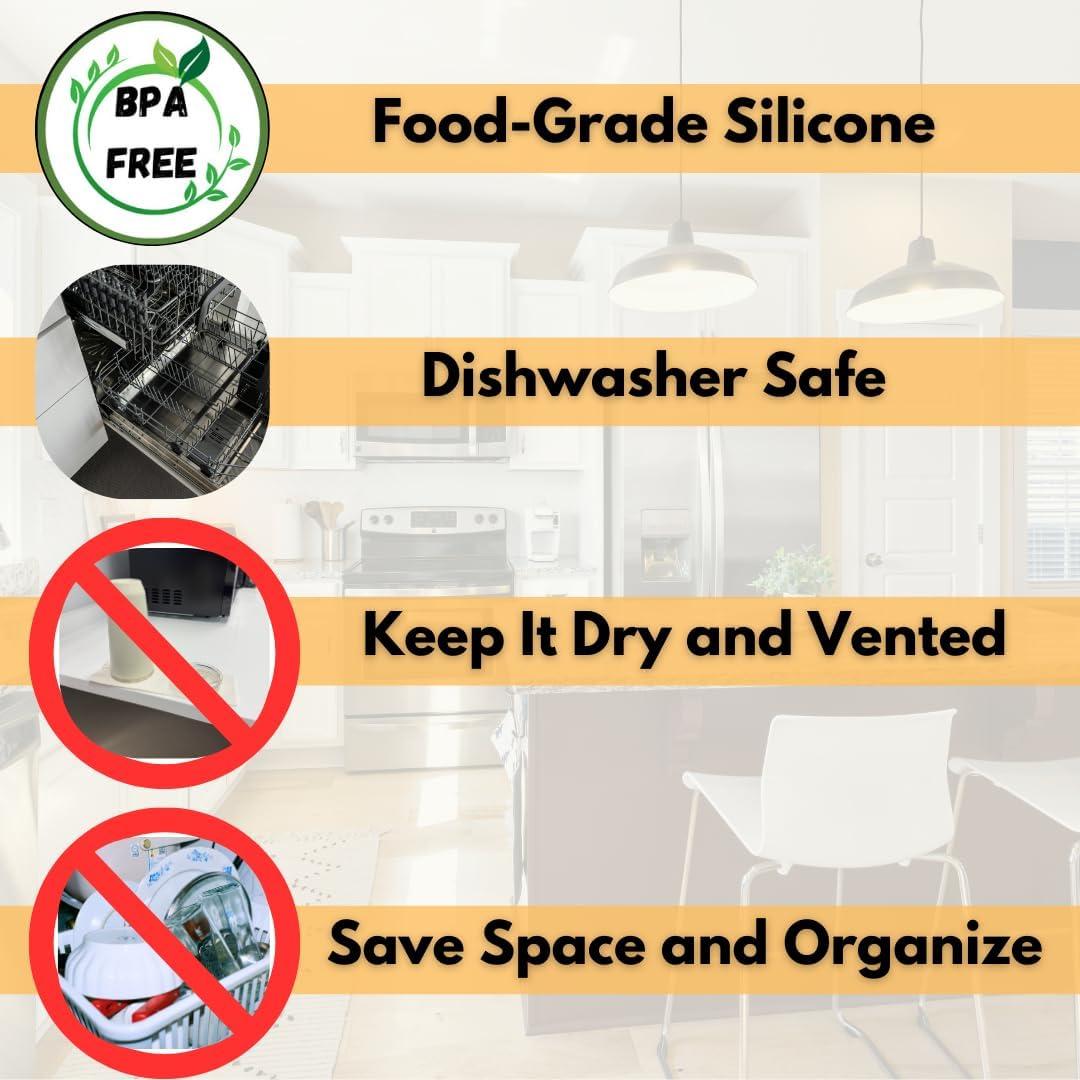 Soporte de Secado para Vasos ianni de Silicona 20.8x14.5cm