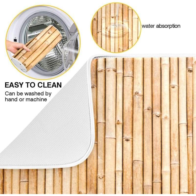 Alfombrilla de Secado QUGRL 45.7x60.9cm Absorbente Cocina