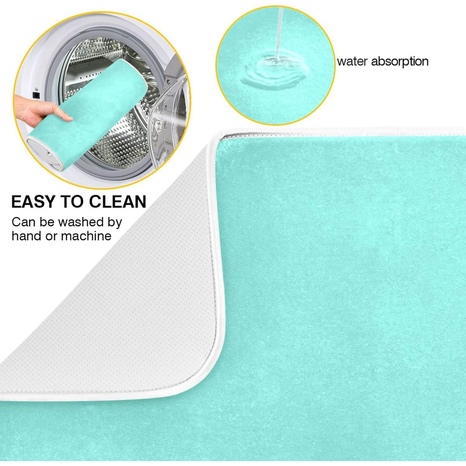 Alfombrilla de Secado de Platos Dussdil Azul Bebé 45.7x60.9 cm