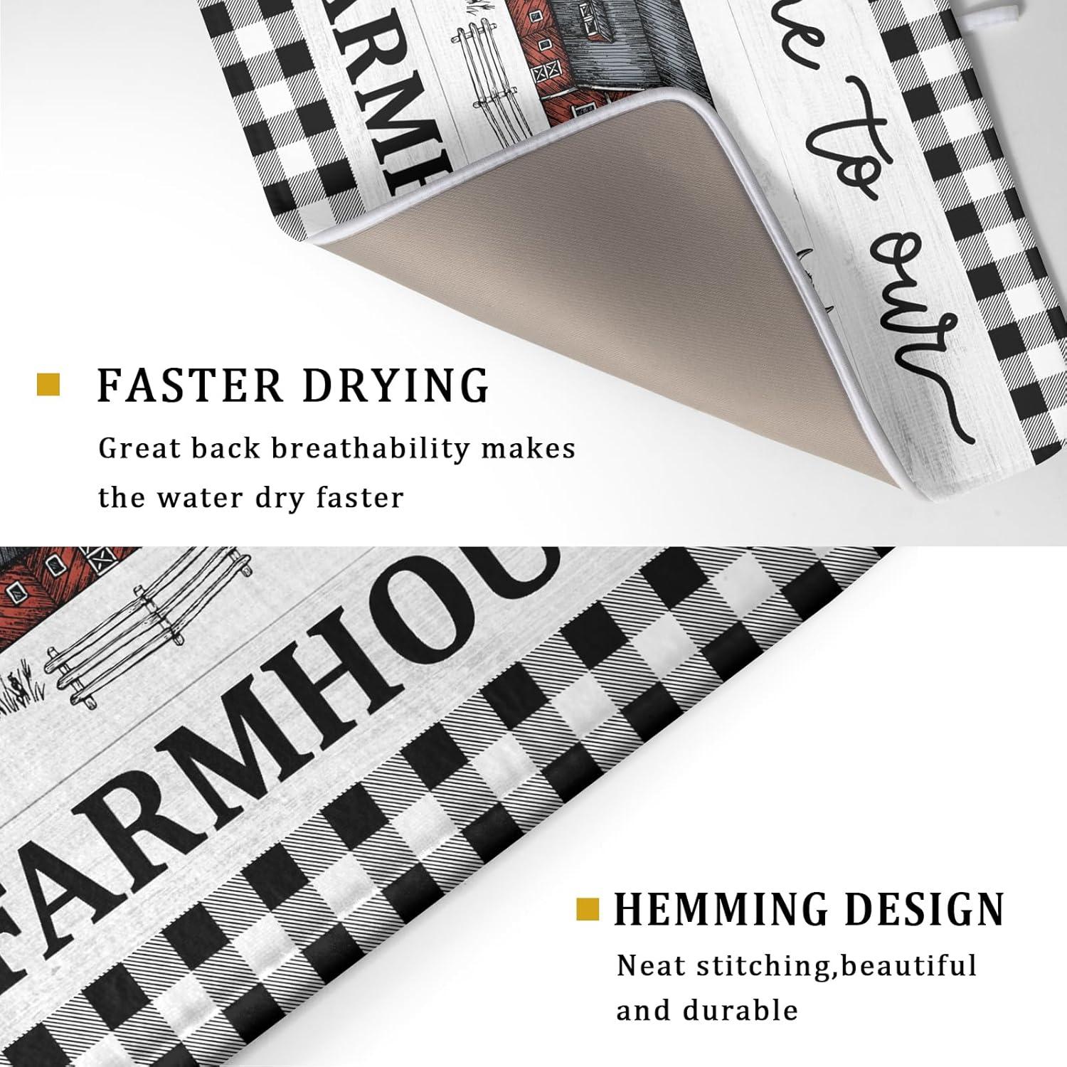 Alfombrilla de Secado de Platos Giwawa 45.72x60.96 cm Microfibra