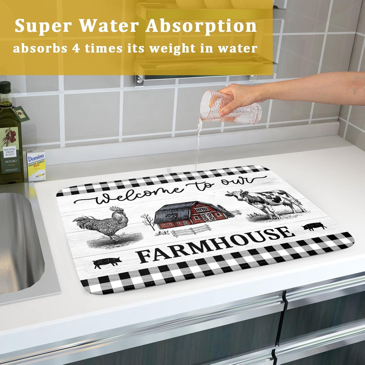 Alfombrilla de Secado de Platos Giwawa 45.72x60.96 cm Microfibra