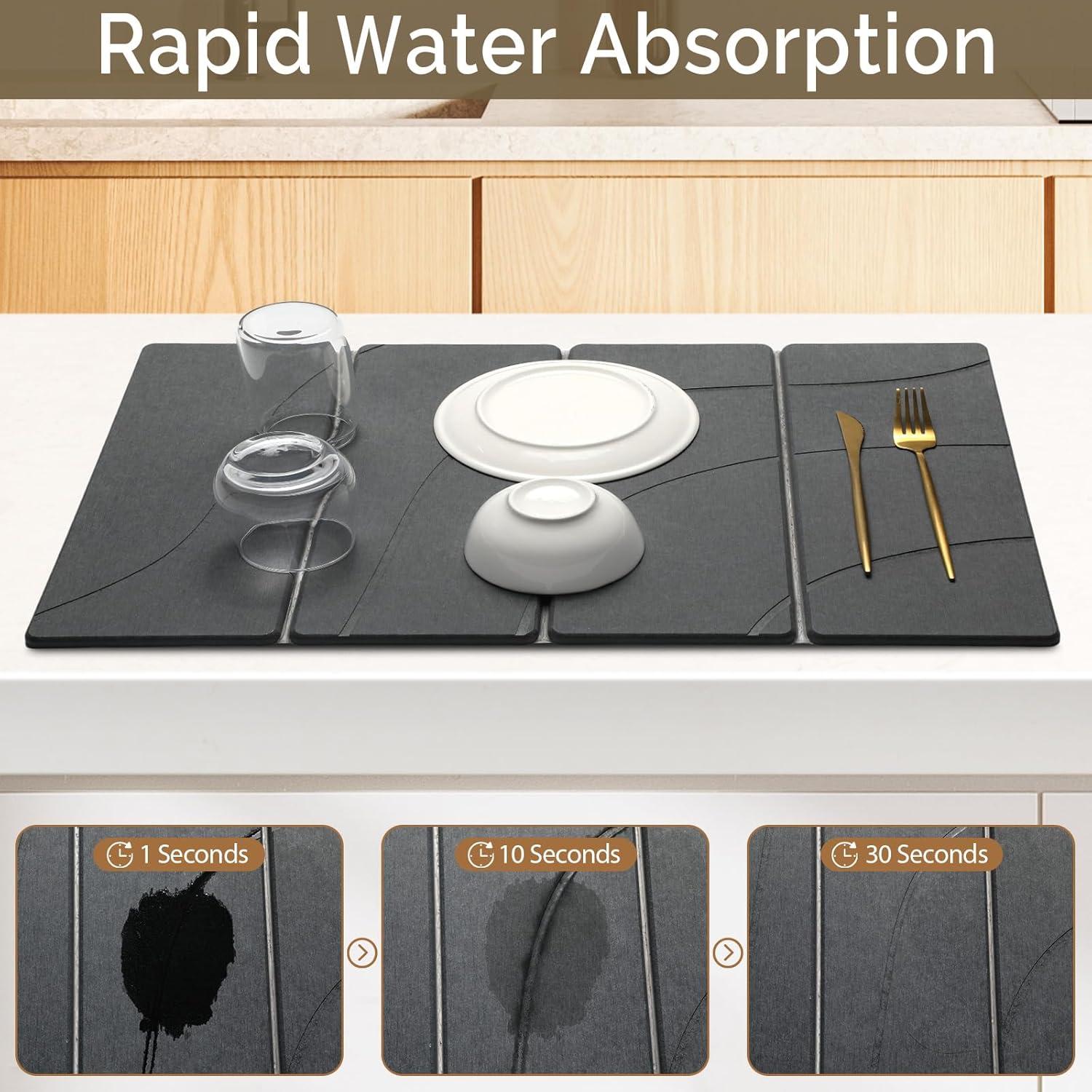 Alfombrilla de Secado de Piedra Diatomácea Linidcoud 61x41cm