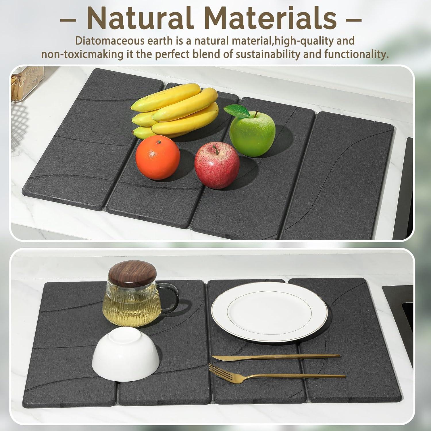 Alfombrilla de Secado de Piedra Diatomácea Linidcoud 61x41cm