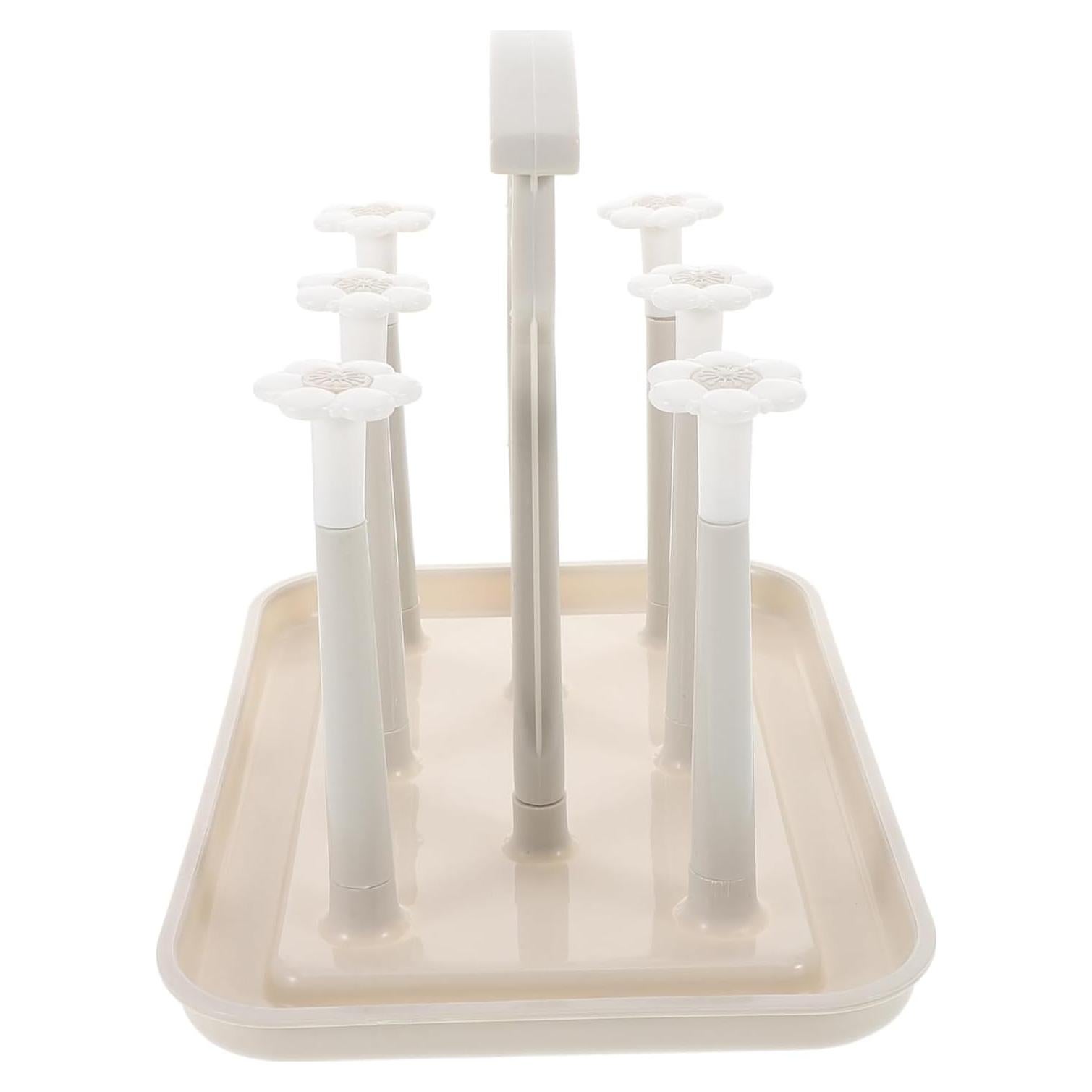 Estante de Secado de Botellas Toyvian Gris Claro 25x18cm