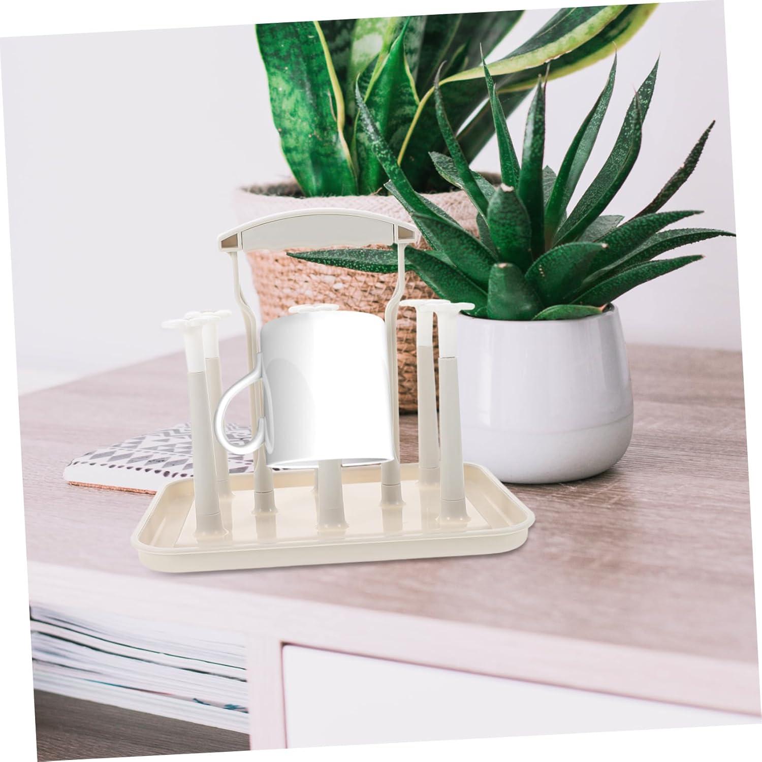 Estante de Secado de Botellas Toyvian Gris Claro 25x18cm