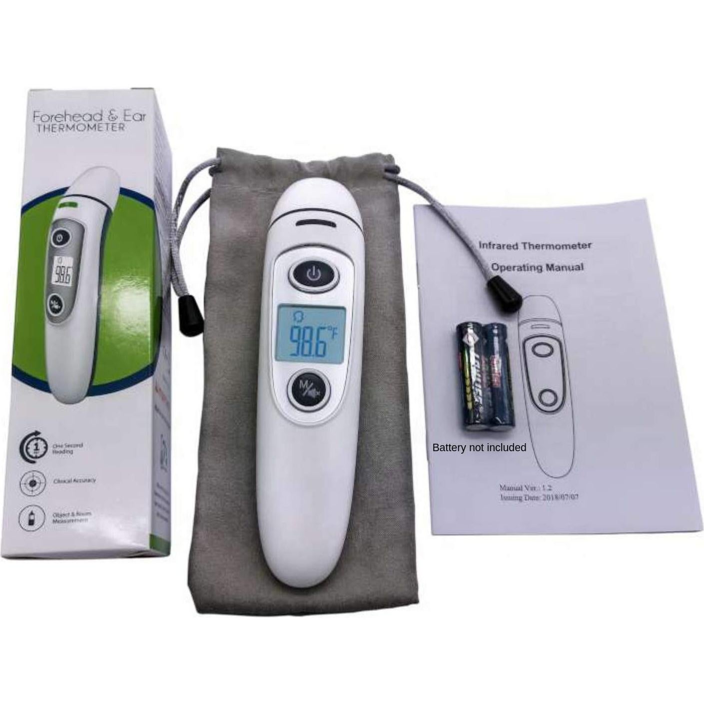 Termómetro Digital Infrarrojo DLW para Bebés y Adultos