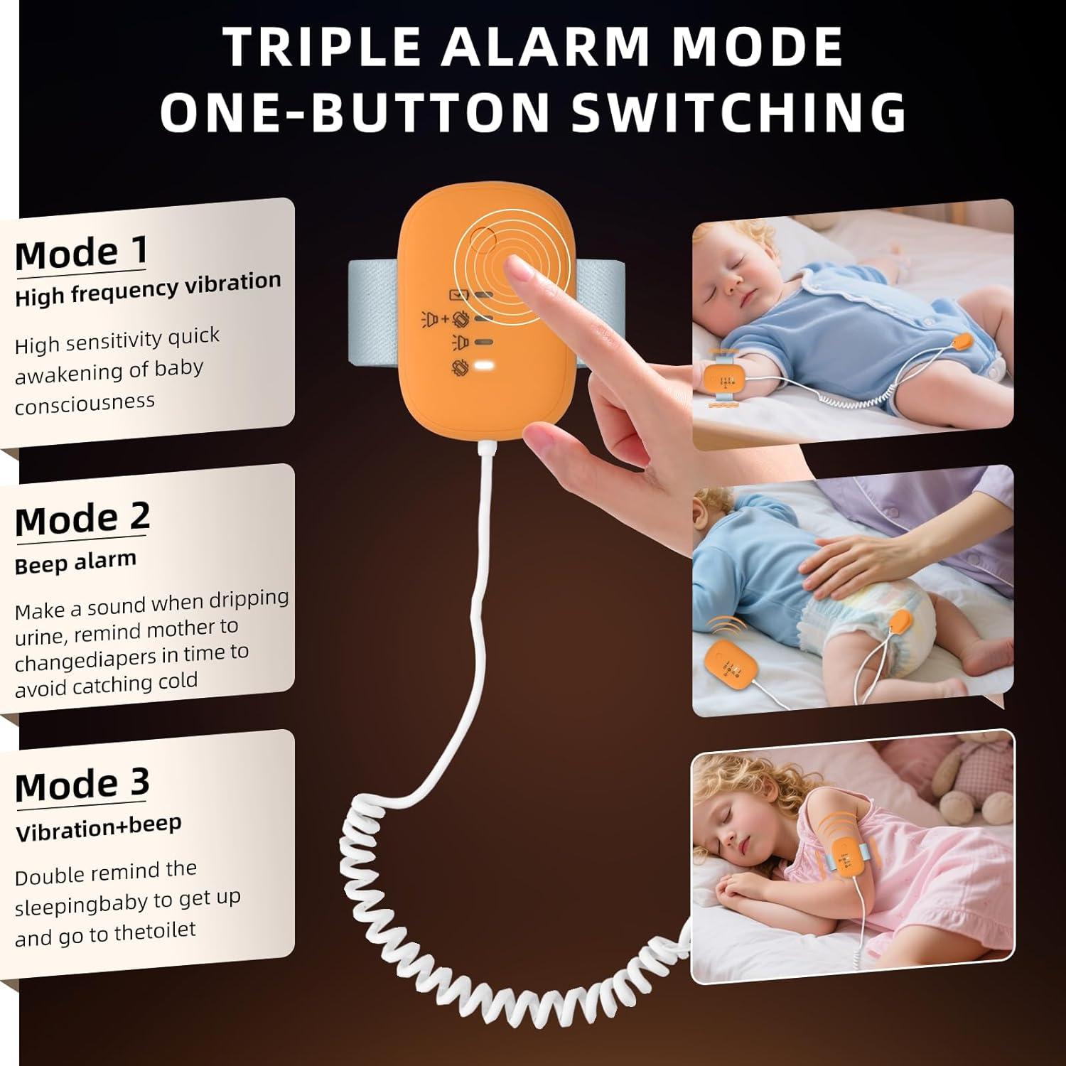 Alarma de Enuresis Infantil QCBF con Vibración y Sonido Fuerte