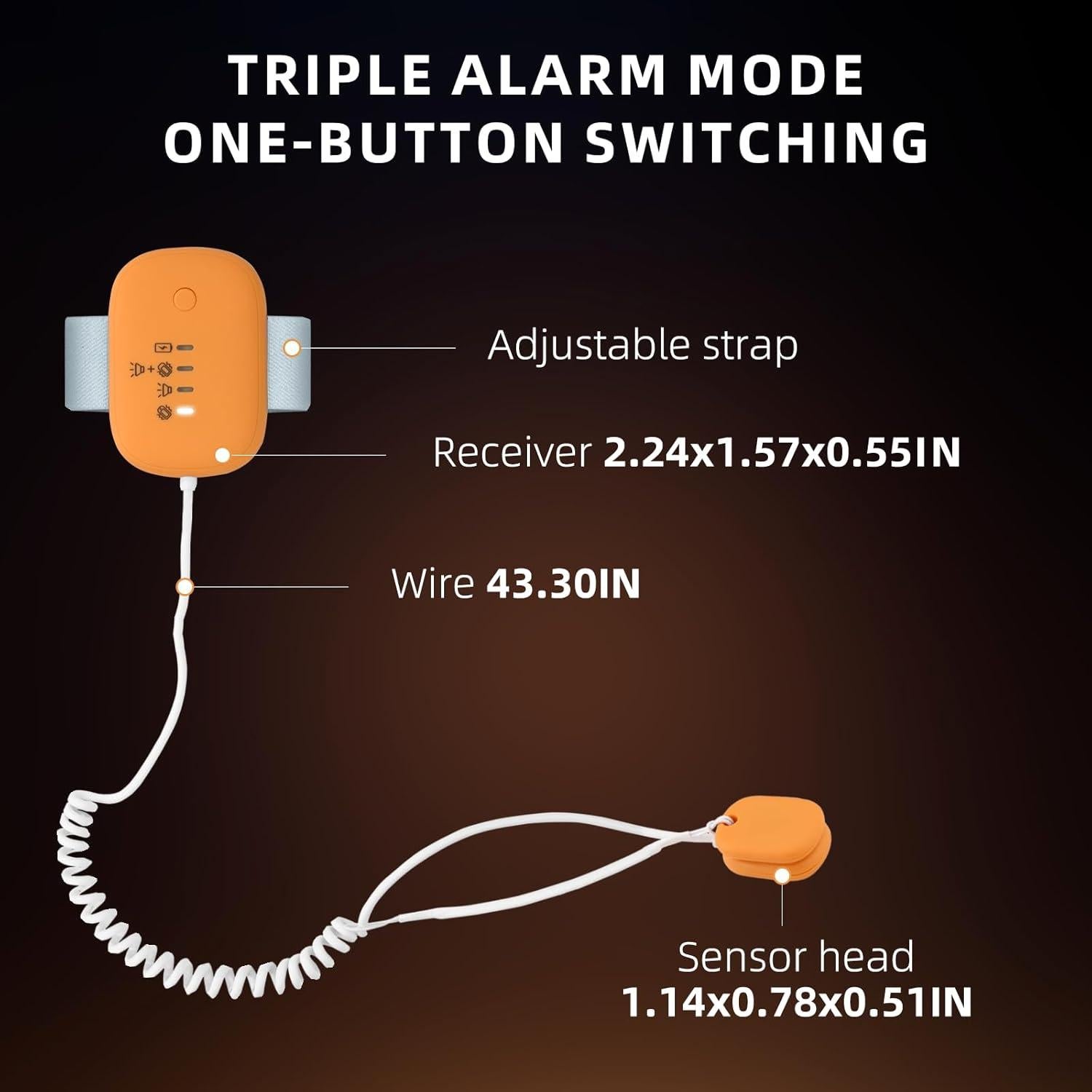 Alarma de Enuresis Infantil QCBF con Vibración y Sonido Fuerte