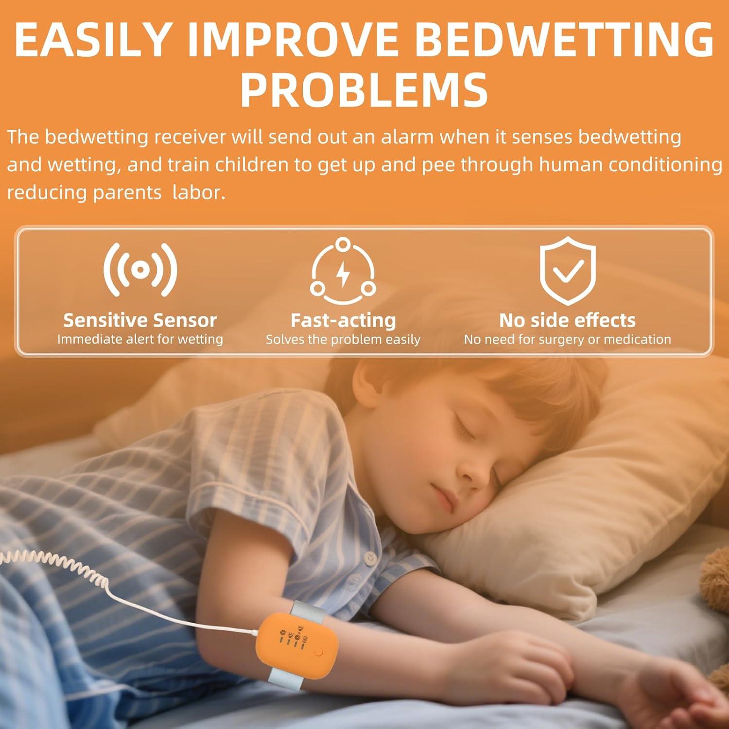 Alarma de Enuresis Infantil QCBF con Vibración y Sonido Fuerte