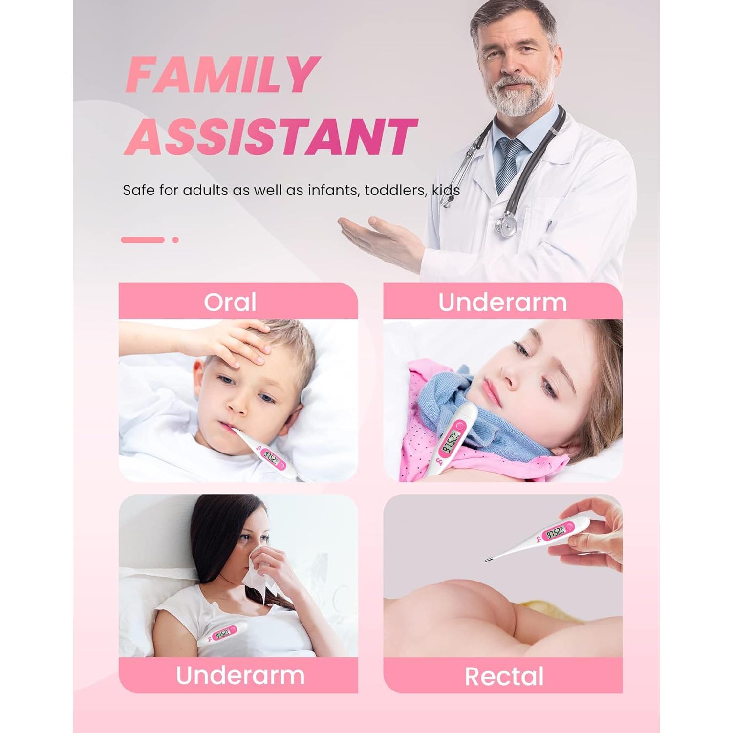 Termómetro Basal Digital Femometer DMT-3032 Rosa Preciso