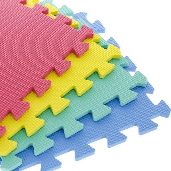 Mats de Piso Interconectables Stalwart - Juego de 8 Piezas Multicolor