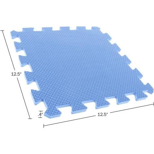 Mats de Piso Interconectables Stalwart - Juego de 8 Piezas Multicolor