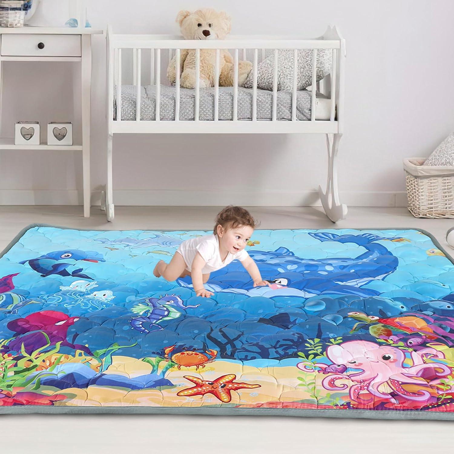 Alfombra de Juego para Bebé FAMOPLAY 50x50cm Antideslizante