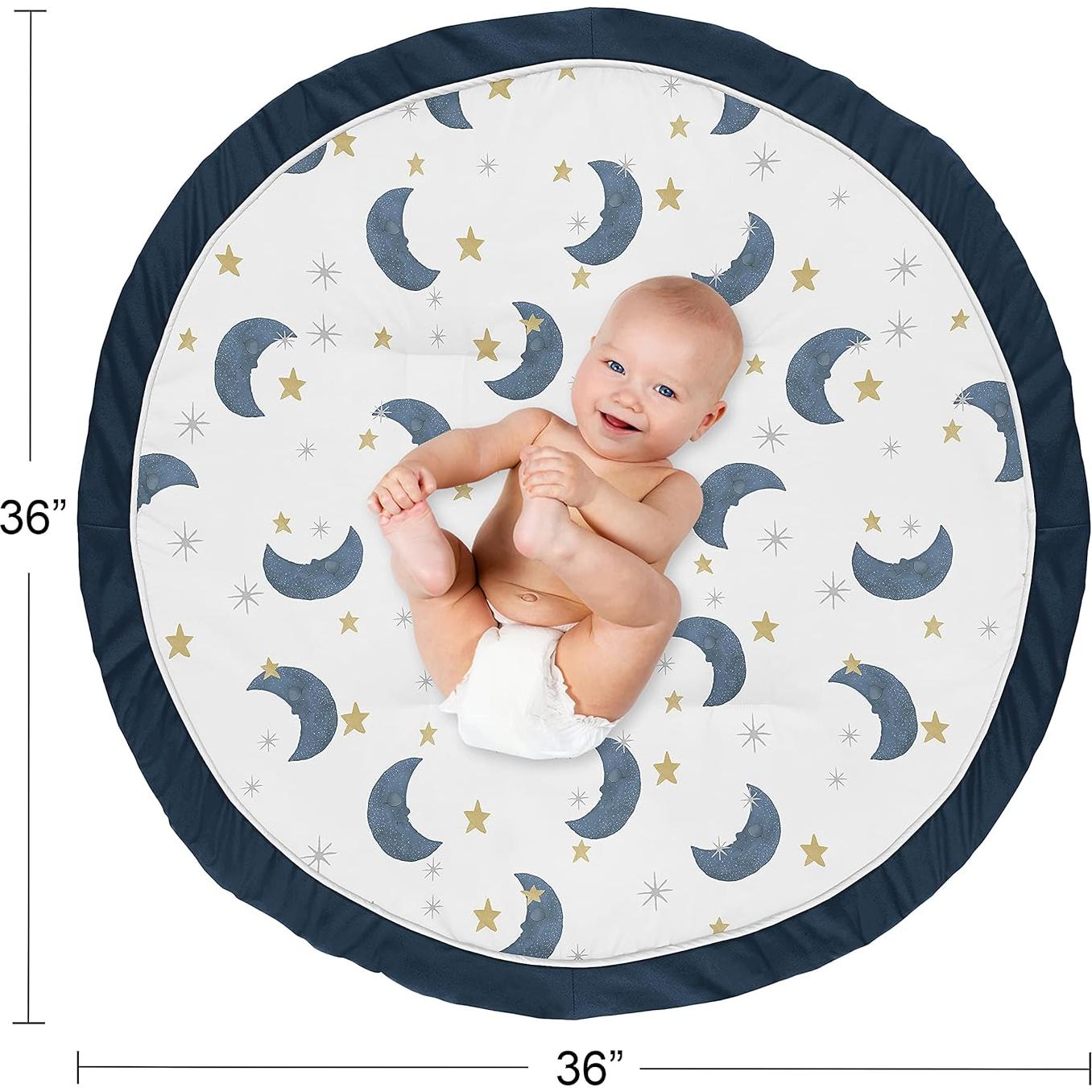 Alfombra de Juego Sweet Jojo Designs Luna y Estrella 91 cm