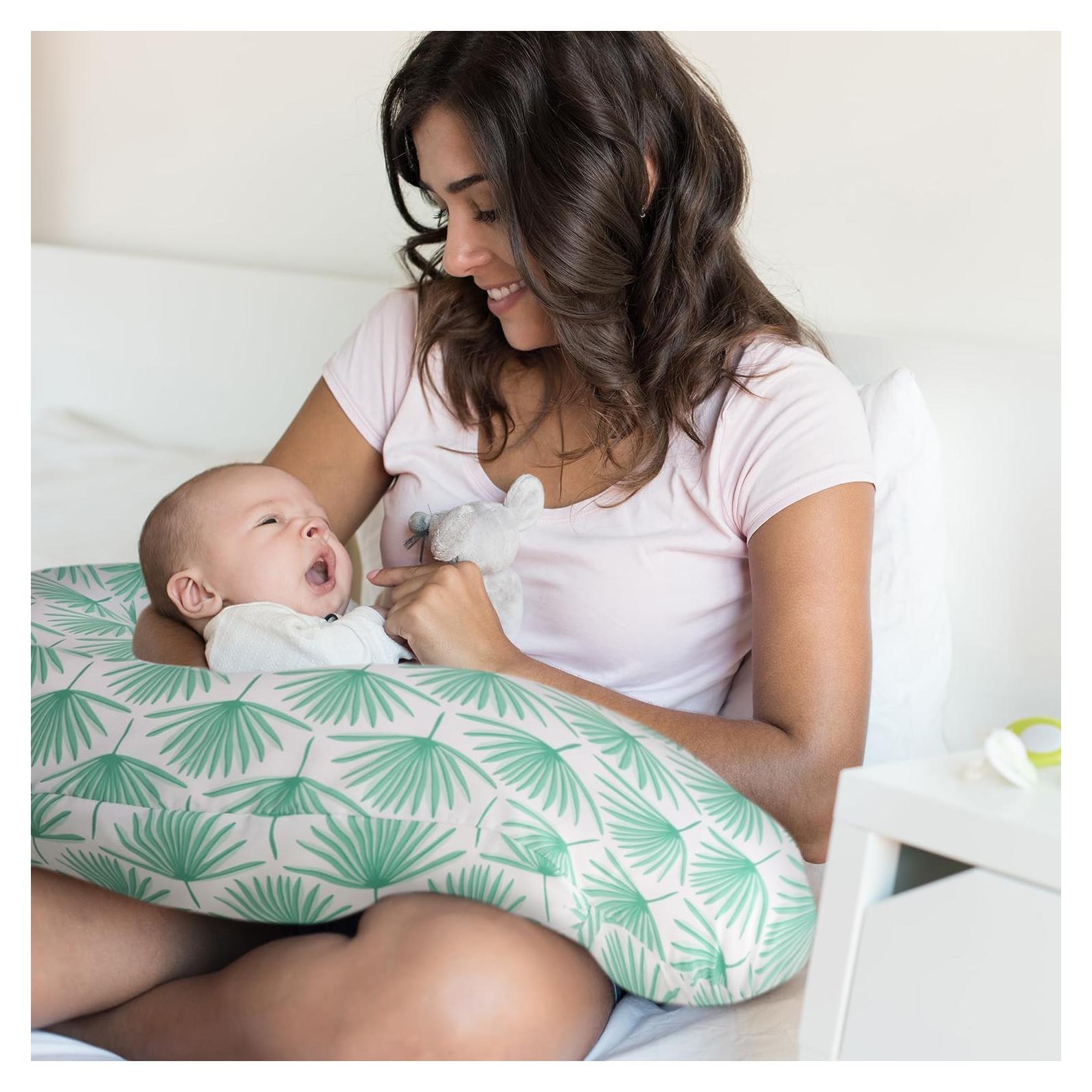 Cojín de Lactancia The Peanutshell Boho Botánico Verde 1.21kg