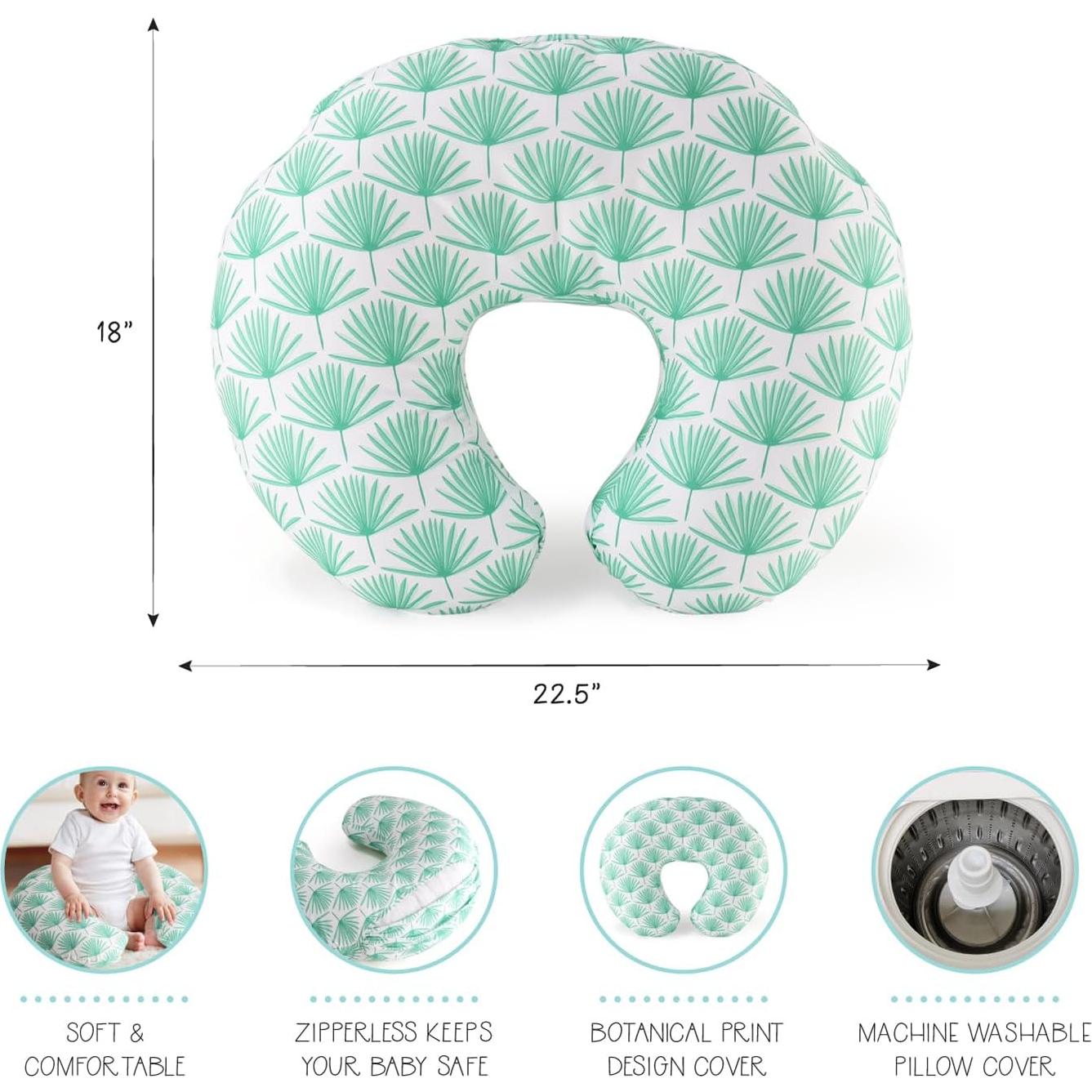 Cojín de Lactancia The Peanutshell Boho Botánico Verde 1.21kg