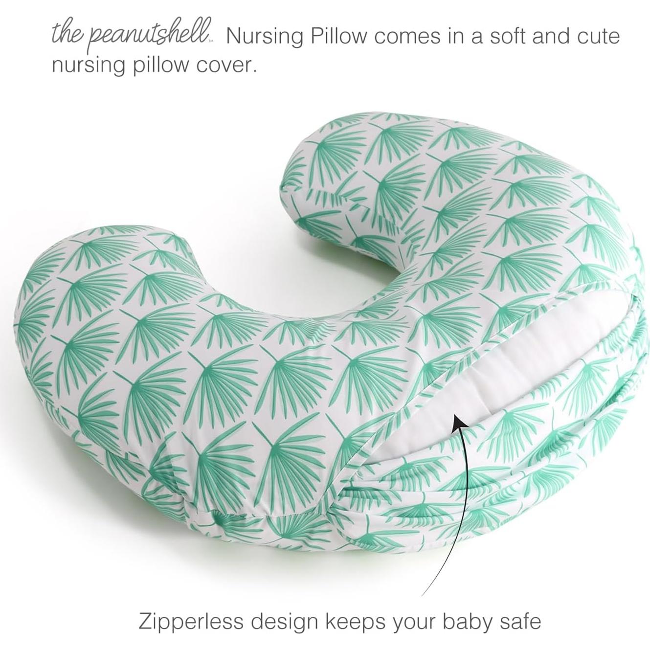 Cojín de Lactancia The Peanutshell Boho Botánico Verde 1.21kg