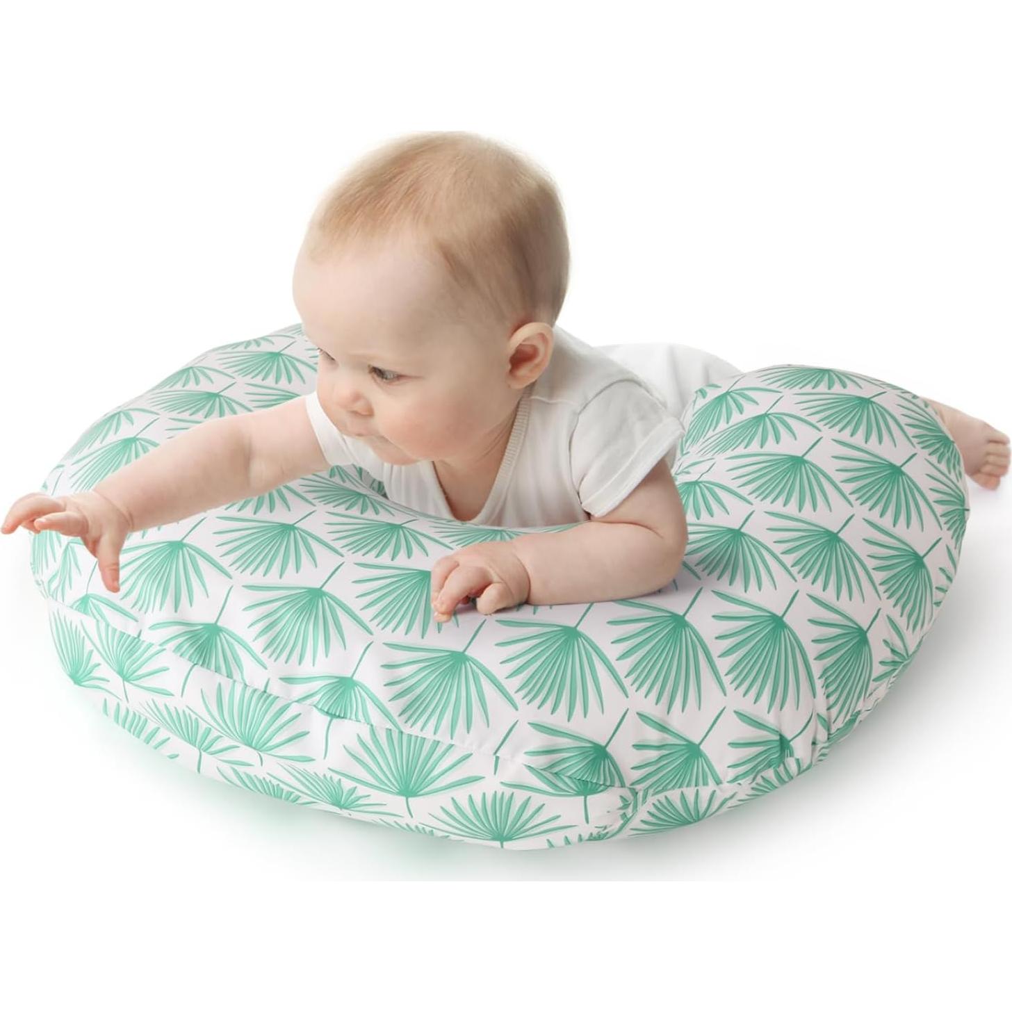 Cojín de Lactancia The Peanutshell Boho Botánico Verde 1.21kg