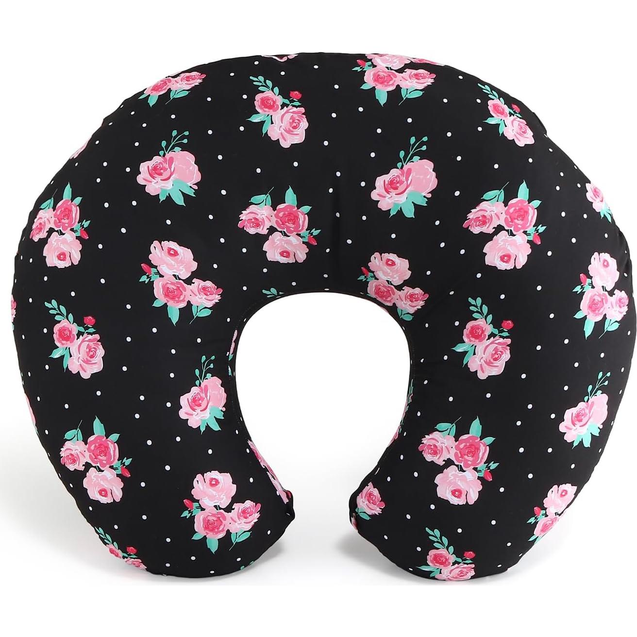 Almohada de Lactancia The Peanutshell Floral Rosa 57x46cm