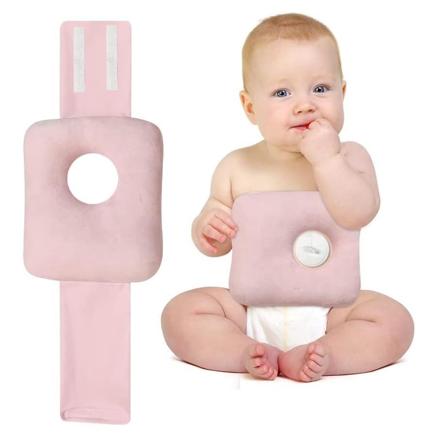 Almohada G-Tubo POWYS Rosa Ajustable para Bebés 64x20 cm