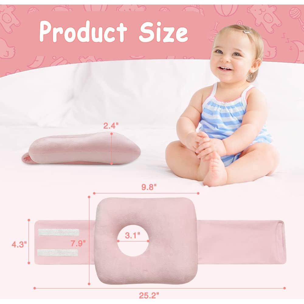 Almohada G-Tubo POWYS Rosa Ajustable para Bebés 64x20 cm