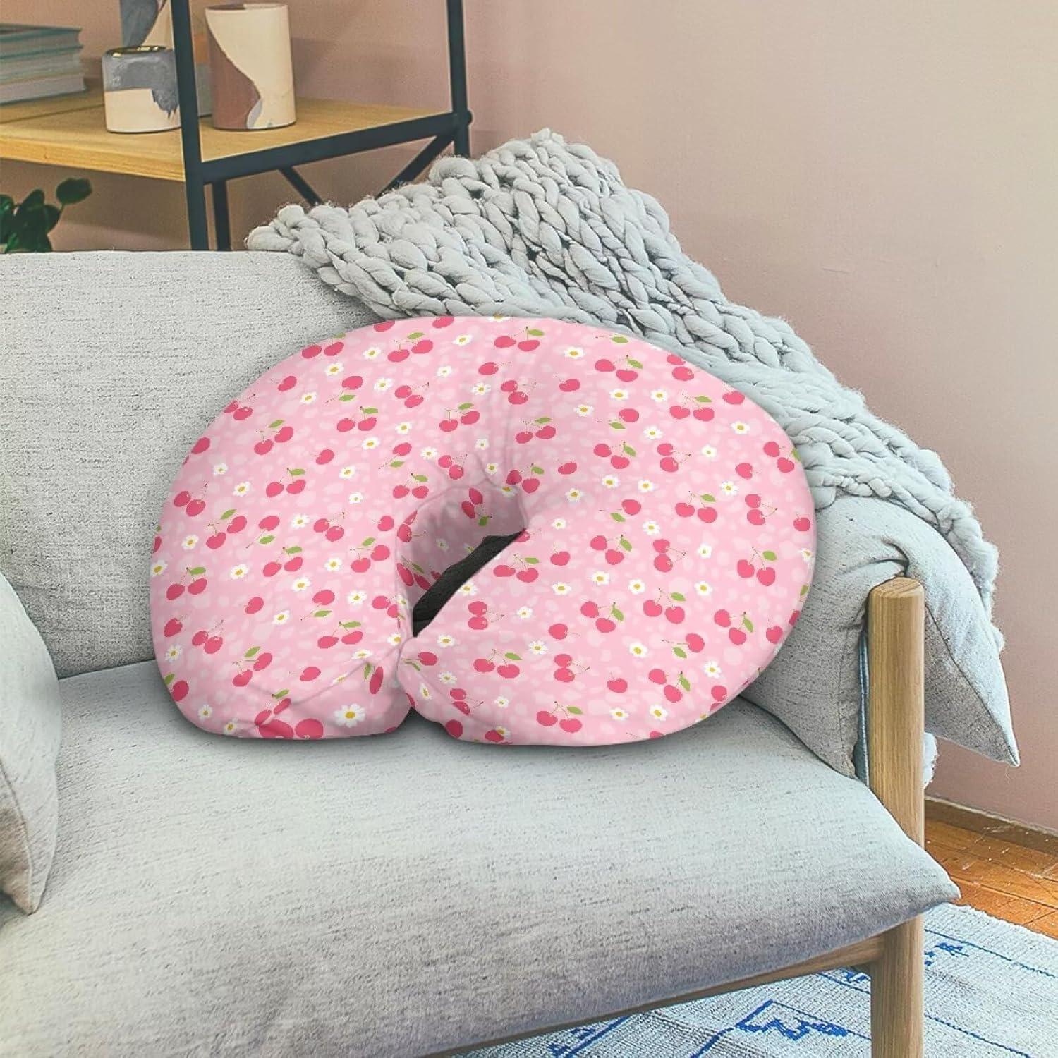 Funda de Almohada de Lactancia Hzeswody Cereza Suave