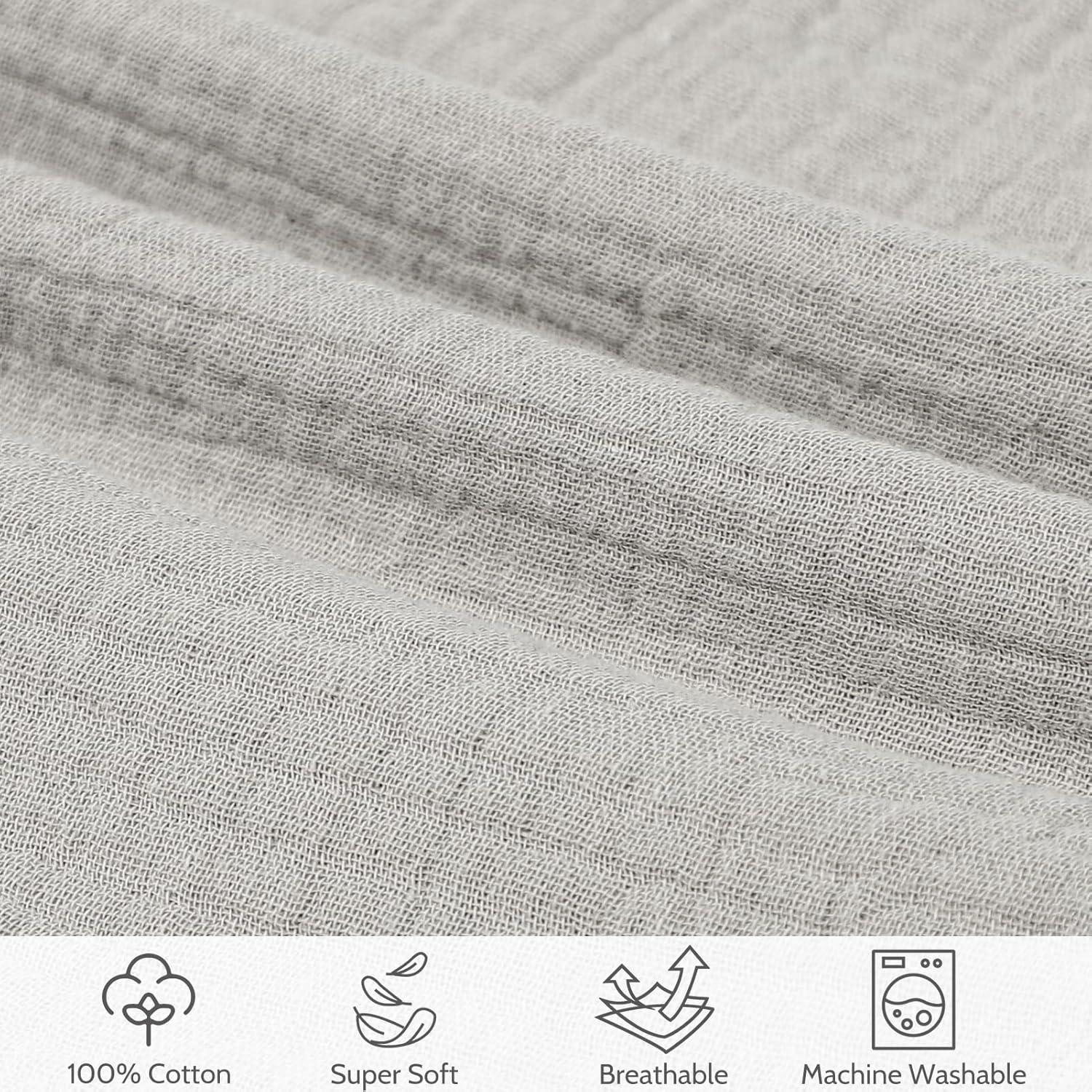 Funda de Almohada para Lactancia SWESEN Gris Humo 45x56 cm