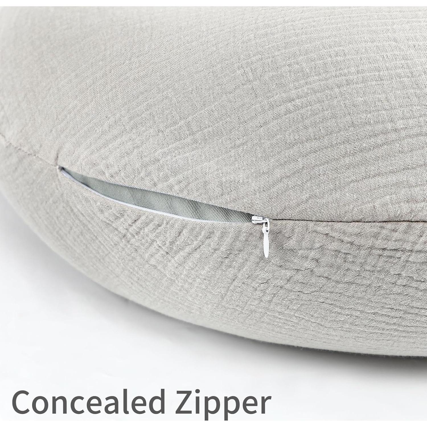 Funda de Almohada para Lactancia SWESEN Gris Humo 45x56 cm