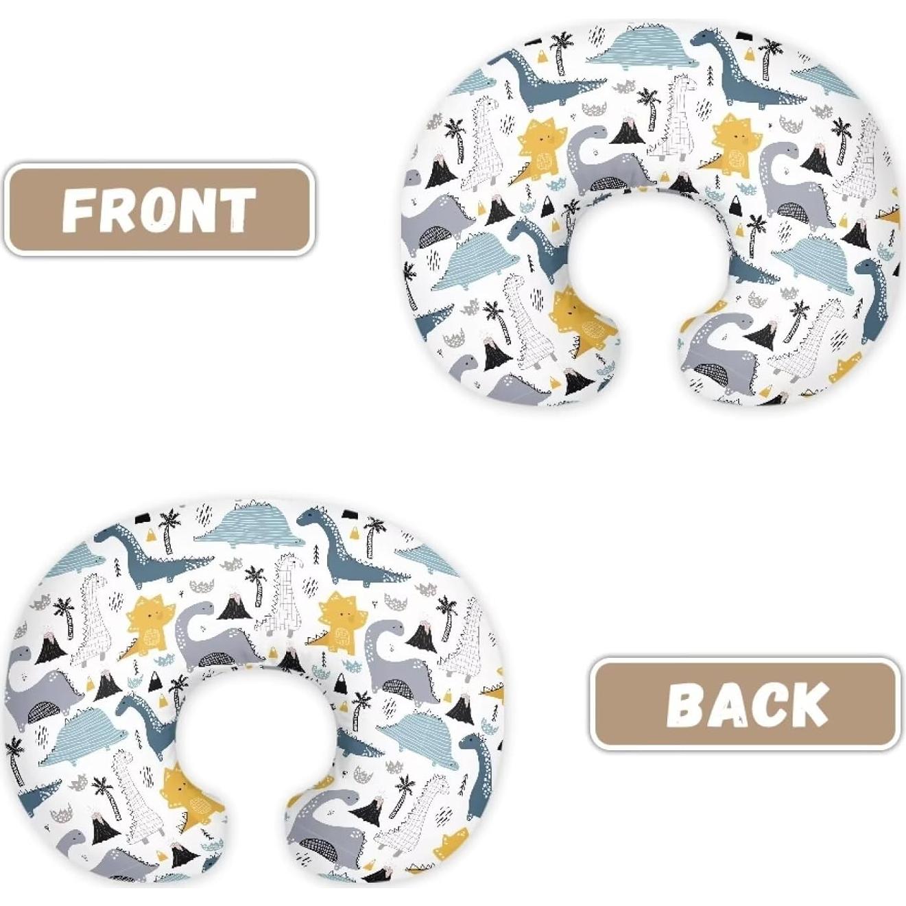 Funda de Almohada de Lactancia Mintulipy Dinosaurio Extraíble