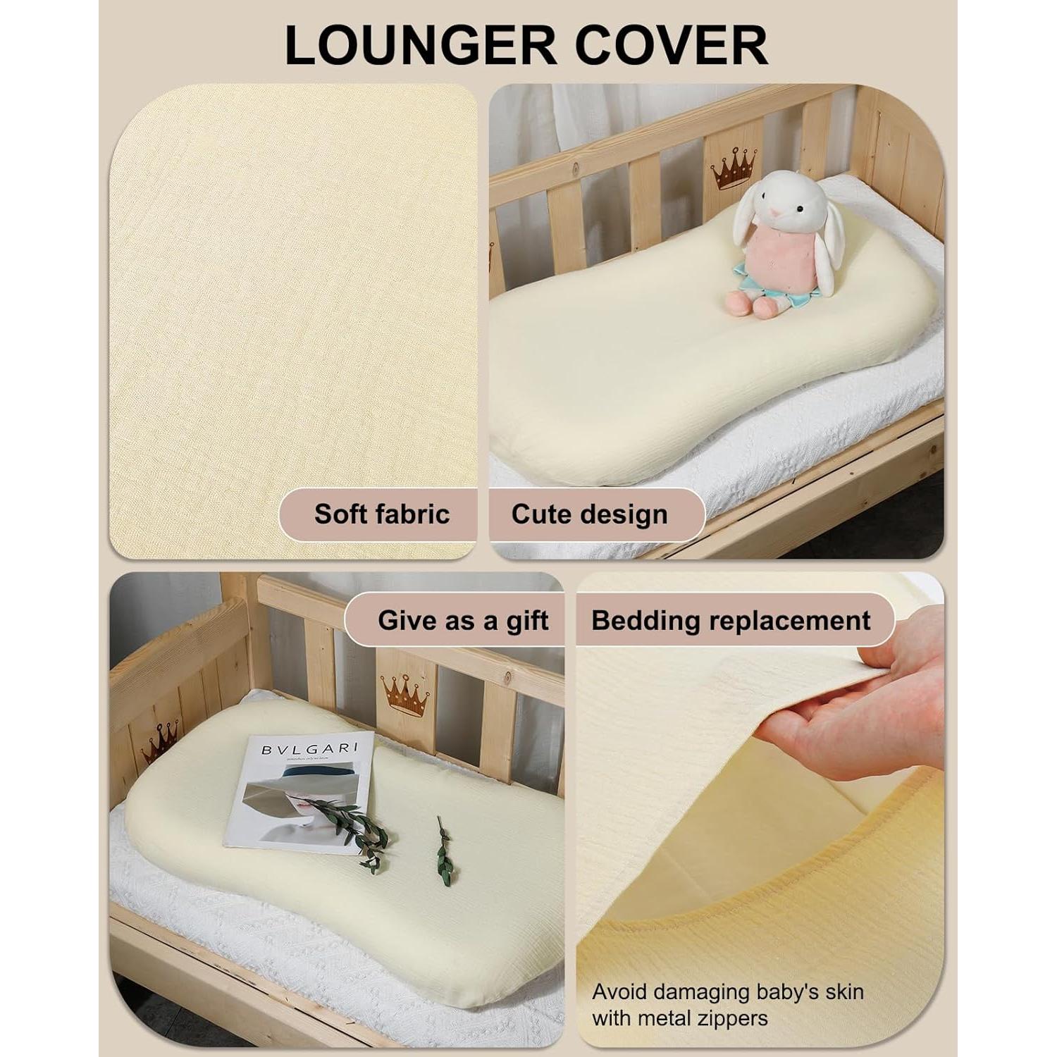 Funda de Muselina para Lounger de Bebé Atrooper Amarillo