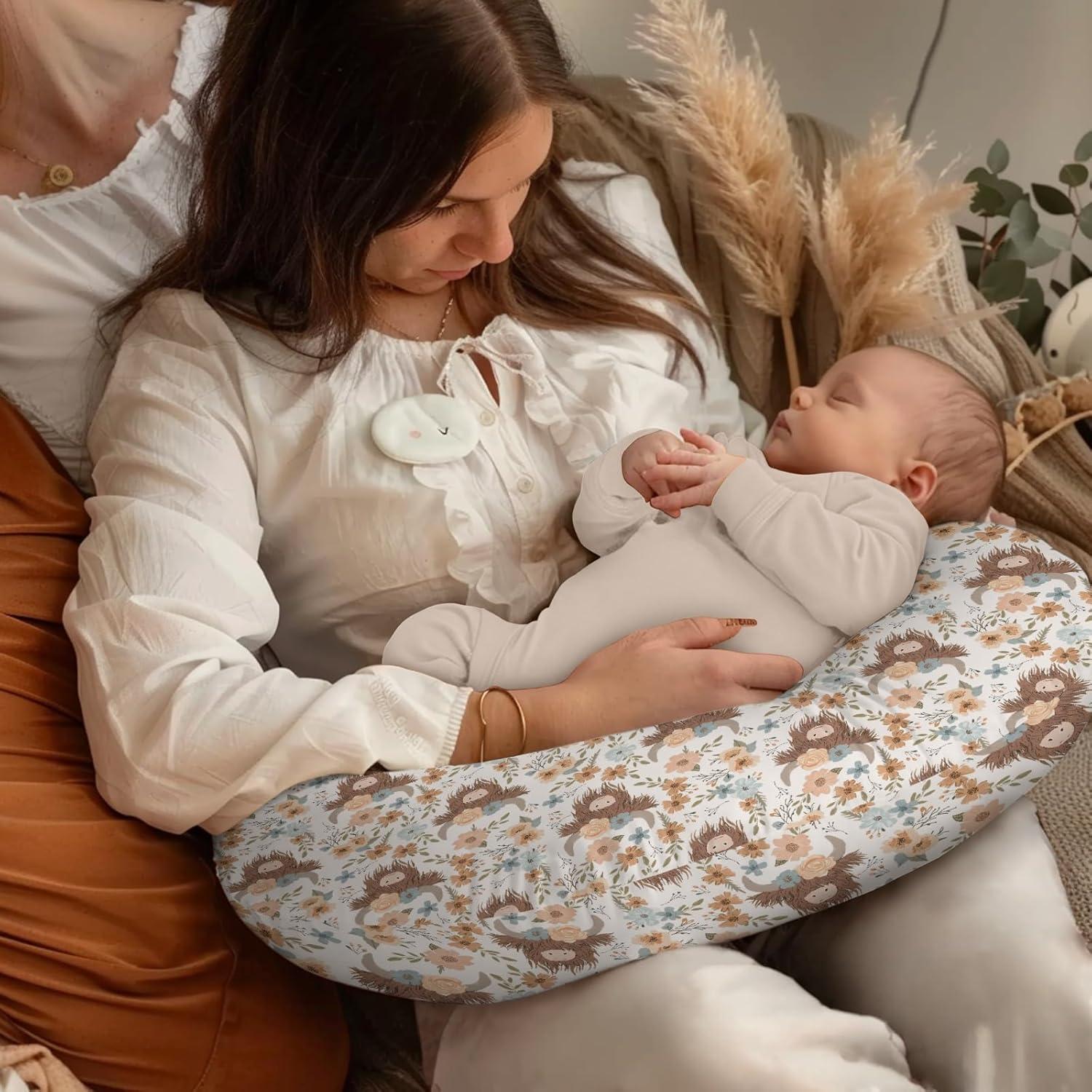 Funda de Almohada de Lactancia Floral Unisex 46x56 cm