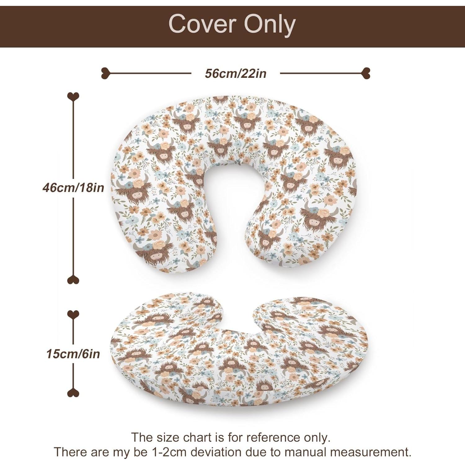 Funda de Almohada de Lactancia Floral Unisex 46x56 cm