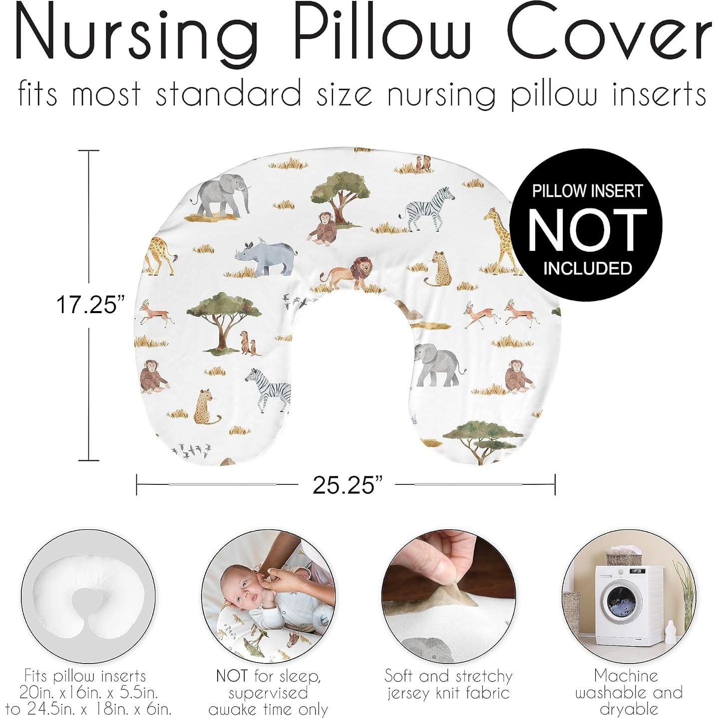 Cubierta de Almohada de Lactancia Sweet Jojo Verde Safari