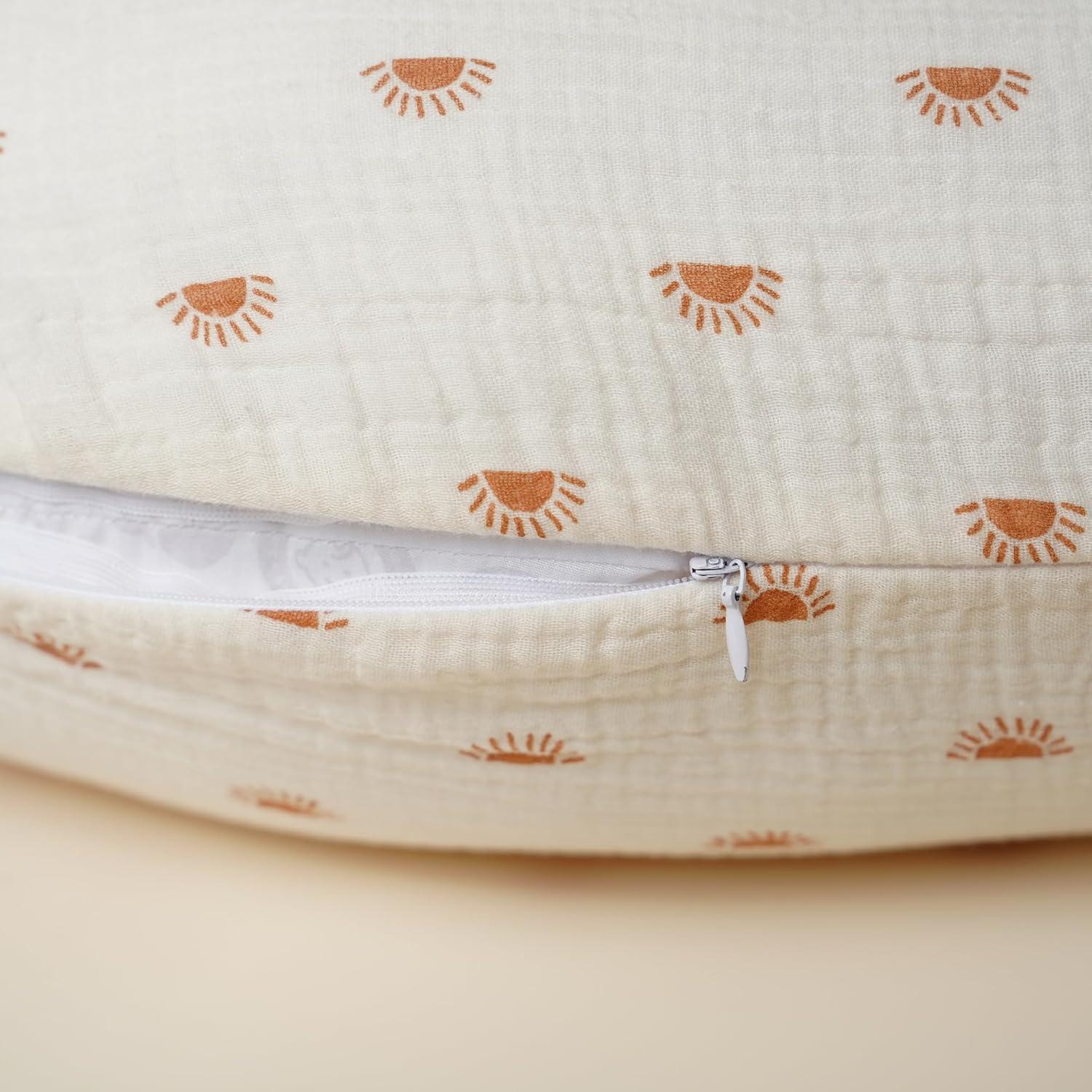 Konssy Fundas de Almohadas de Muselina 100% Algodón - 2 Piezas