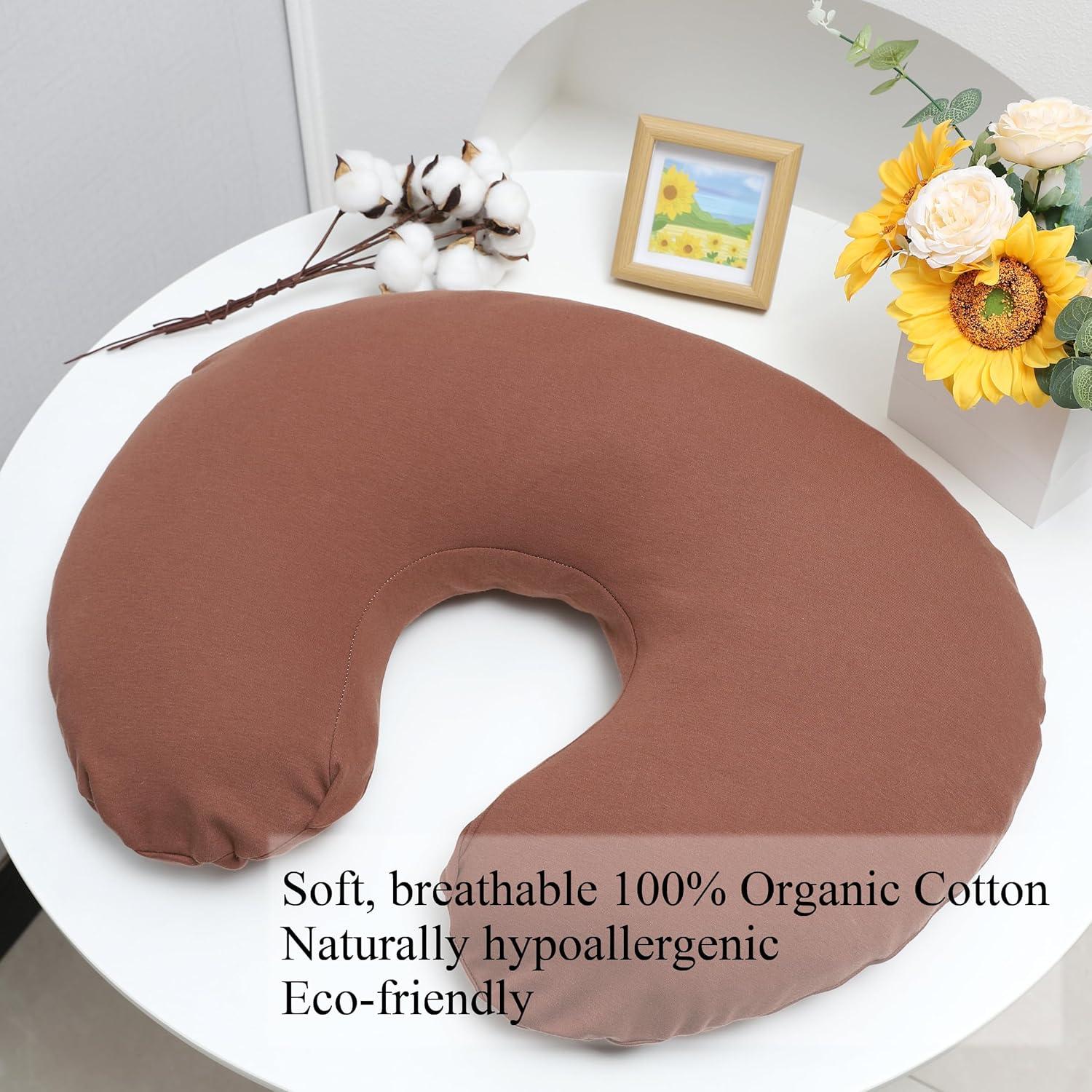 Funda de Almohada de Lactancia Onacosht Algodón Orgánico 100%