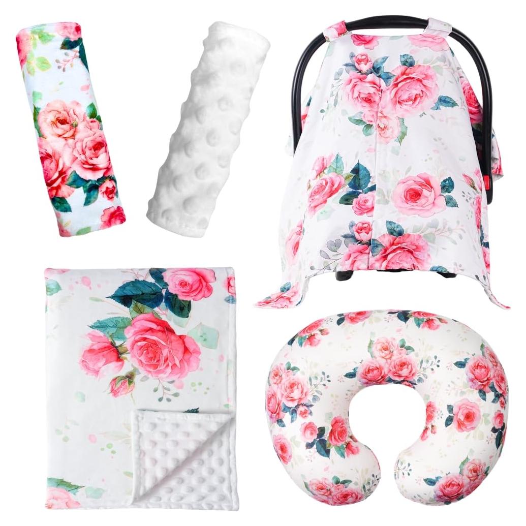 Juego de Cuidado del Bebé 4 Piezas Wirein - Rosa Suave