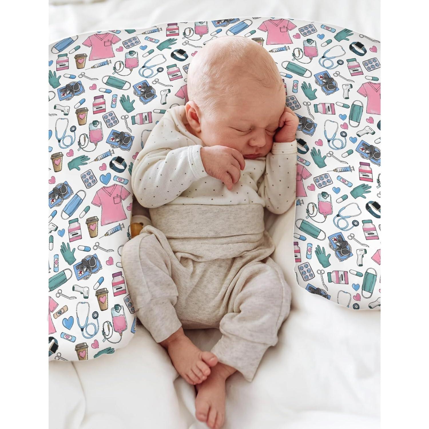 Funda de Almohada de Lactancia Rosa ZoUbqchY 55.88x45.72 cm