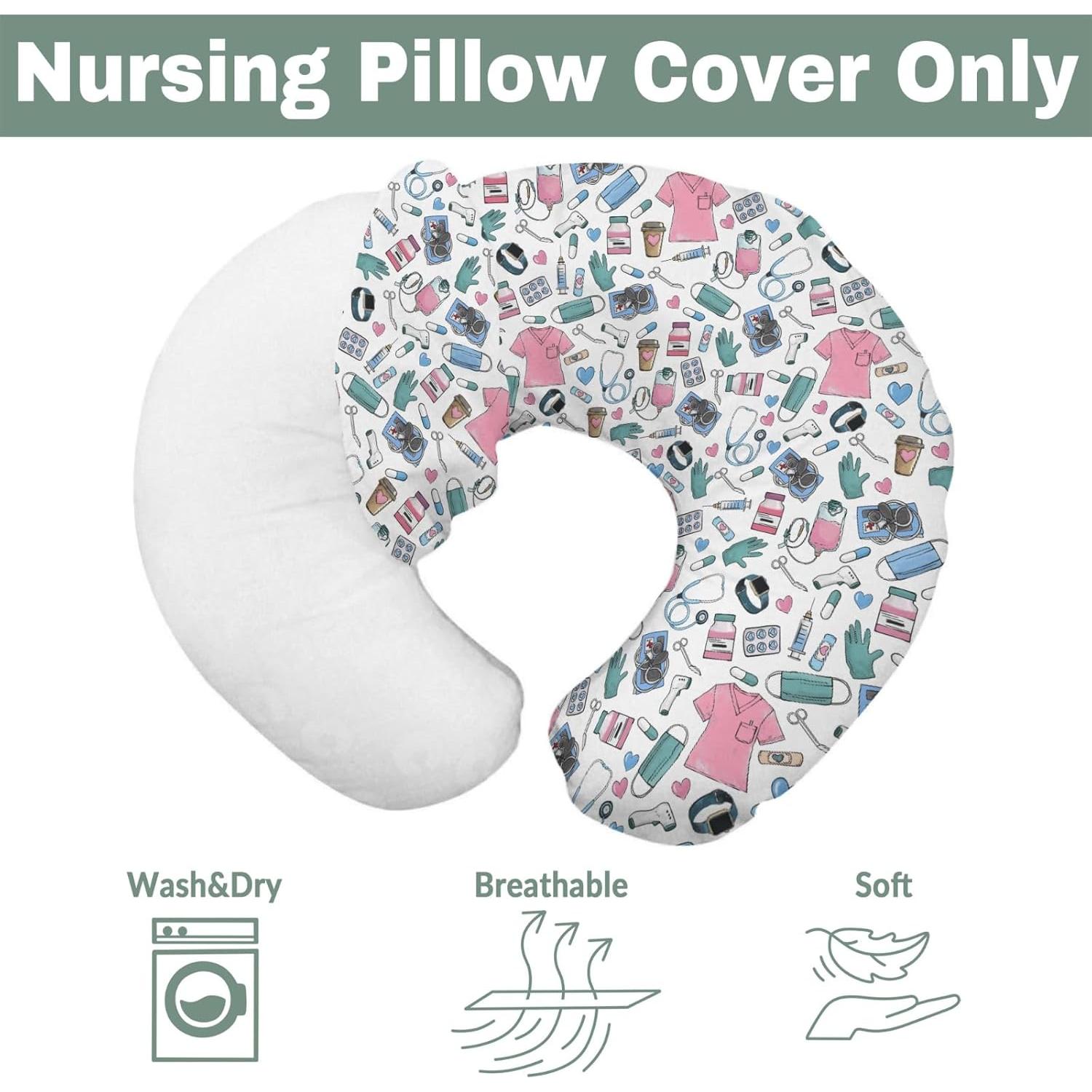 Funda de Almohada de Lactancia Rosa ZoUbqchY 55.88x45.72 cm