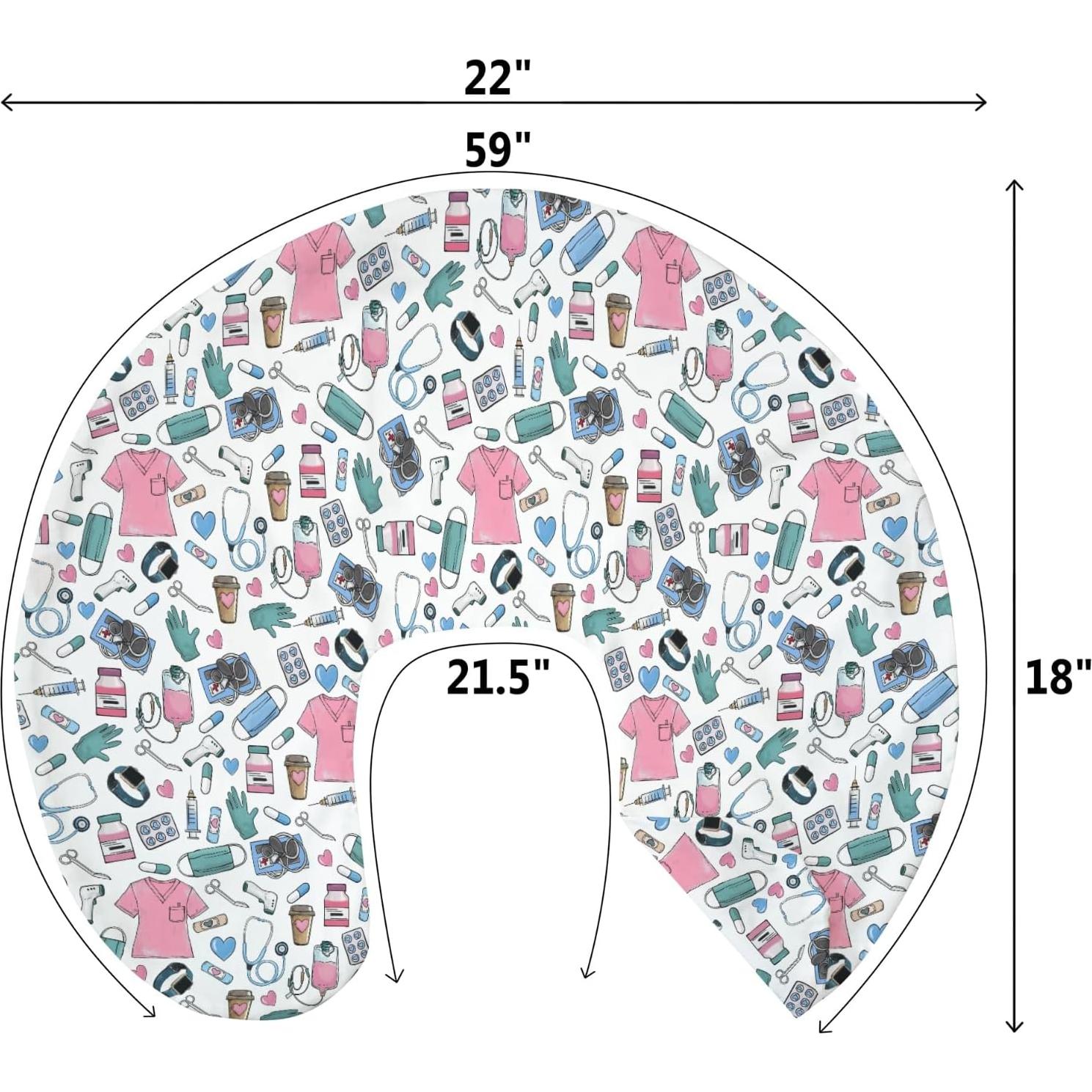 Funda de Almohada de Lactancia Rosa ZoUbqchY 55.88x45.72 cm