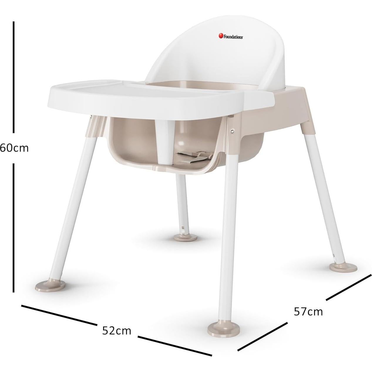 Silla de Alimentación Foundations Secure Sitter 28 cm con Bandeja Removible
